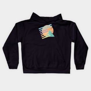 Retro Summer Sunset Kids Hoodie